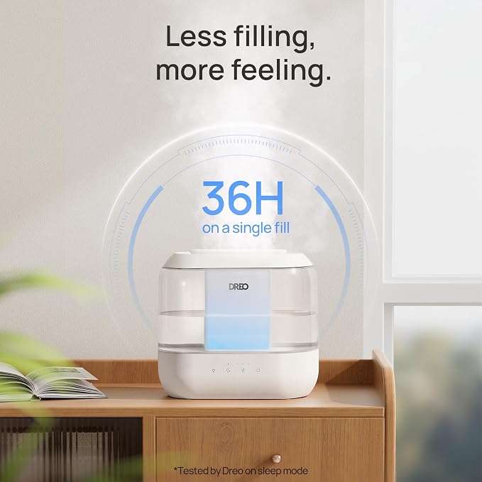 Dreo Humidifiers for Bedroom, 4L Top Fill for Large Room, 36H Runtime, 28 dB - Image 5