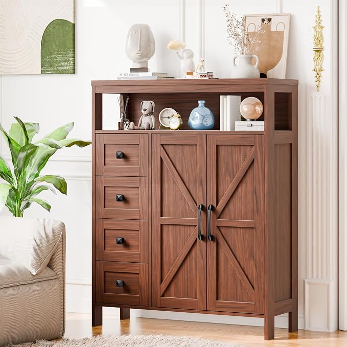 Vabches Farmhouse Storage Cabinet by Vabches