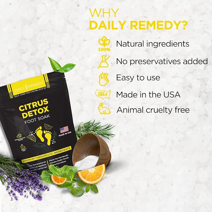 Citrus Detox Foot Soak with Epsom Salt - Image 8