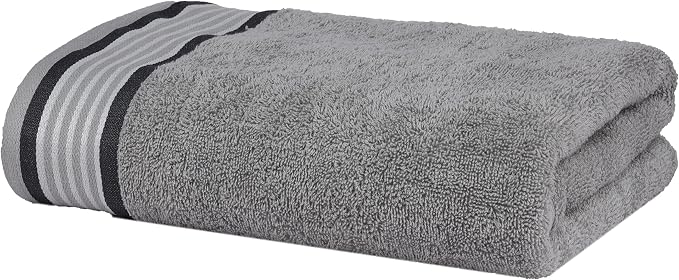 CASA COPENHAGEN He & She 2 Pieces Large Bath Sheet Set- Pine Grey + Grey Violet - Image 3