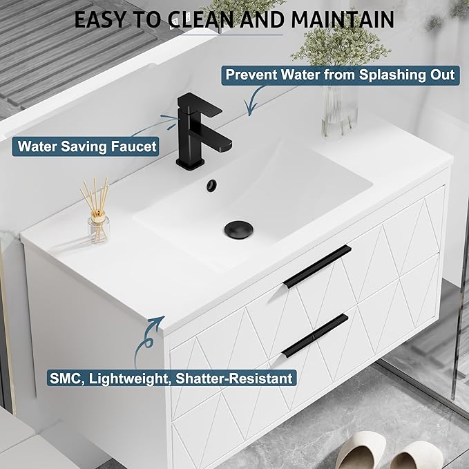 eclife 36" Bathroom Vanities Cabinet - Image 6