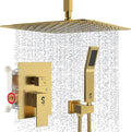SR SUN RISE 16 Inch Ceiling Mounted Shower System Rain Mixer Shower Combo Set by SRSUNRISE