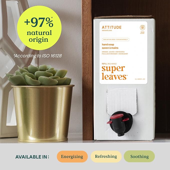 ATTITUDE Liquid Hand Soap, EWG Verified, Plant and Mineral-Based, Vegan - Image 3