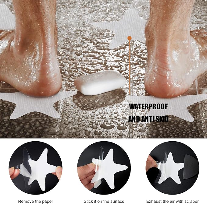 Anti Slip Shower Stickers 24 PCS Safety Bathtub Strips Adhesive Decals - Image 5