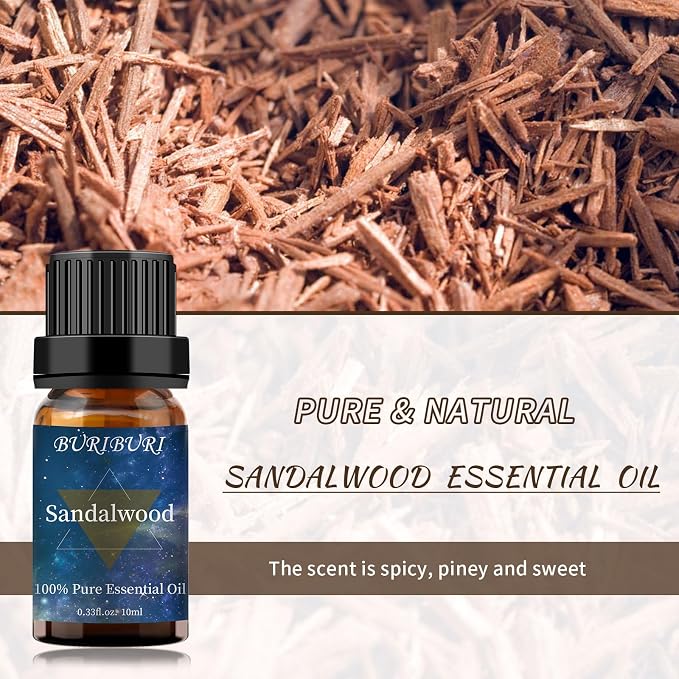 Sandalwood Essential Oil 2Pack for Massage, Humidifier - Image 2