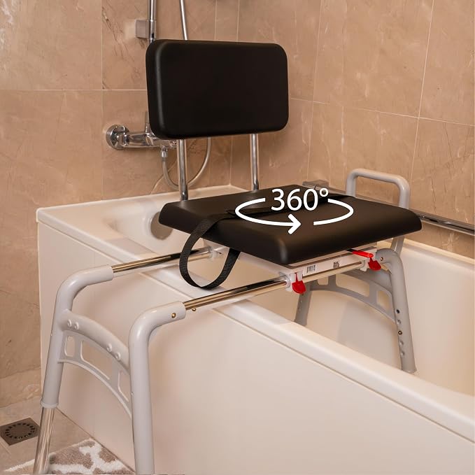 Eagle Health Supplies Sliding Shower Chair Tub Transfer Bench - Image 9