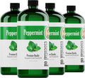 Peppermint Essential Oil, 4 Pack 16oz Each, 64oz Bulk, Therapeutic Grade by Natures-Star