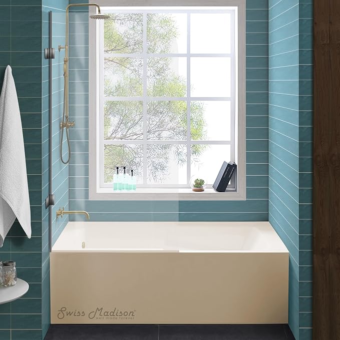 Voltaire 60" X 32" Left-Hand Drain Alcove Bathtub - Image 7