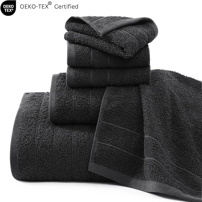 Casa Platino 100% Mercerized Cotton Luxury Bathroom Towels Set - Image 3