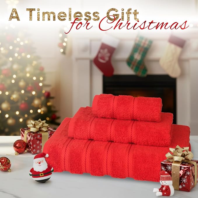 American Soft Linen Premium 3 Piece Towel Set, 1 Bath Towel 1 Hand Towel 1 - Image 2