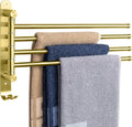 NearMoon Swivel Towel Rack, 13.8" Thicken 304 Stainless Steel 4-Arm Towel Bar by NearMoon