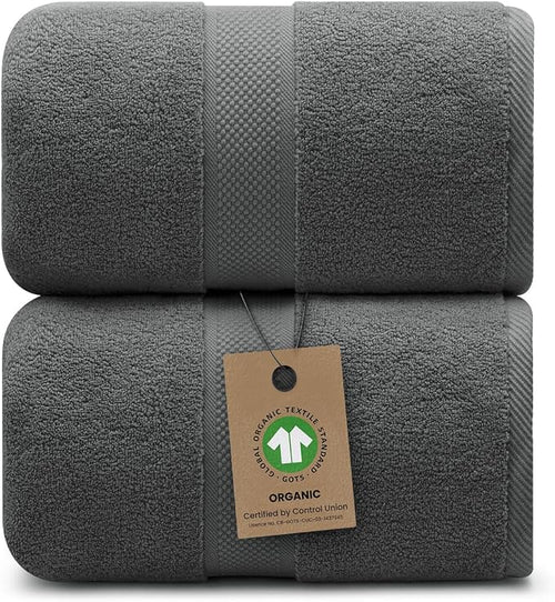 100% Organic Luxury Bath Sheets by AlusaHome