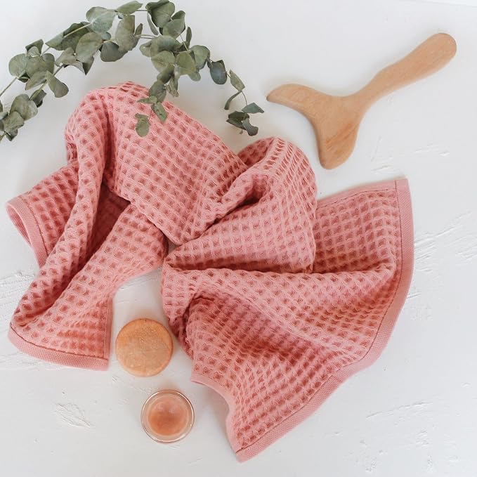 sea me at home Waffle Bath Sheet 100% Turkish Cotton - Image 2