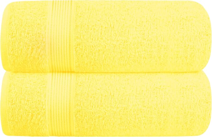 Elvana Home Cotton 2 Pack Oversized Bath Towel Set 28x55 inches, Large Bath by Unknown