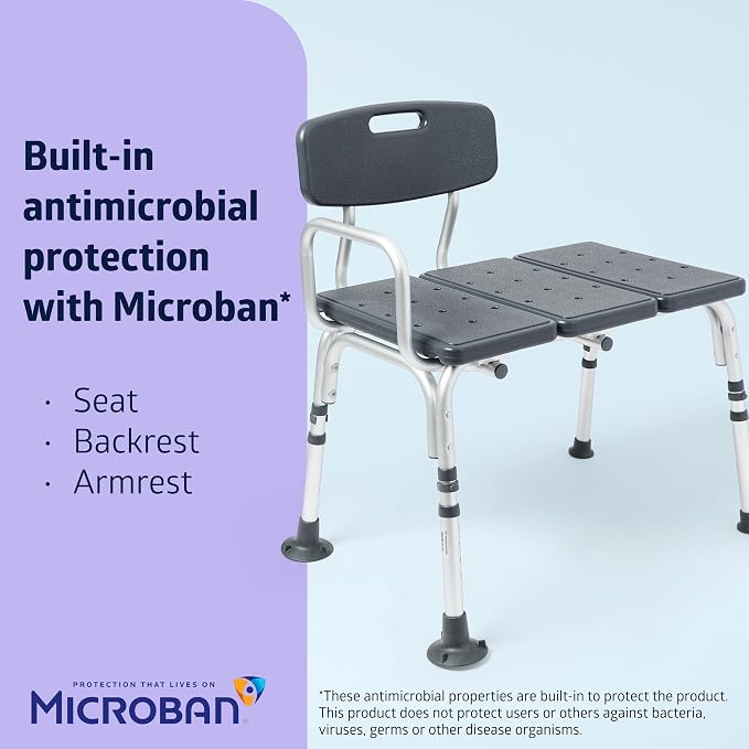 Medline Tub Transfer Bench, Shower Chair - Image 6