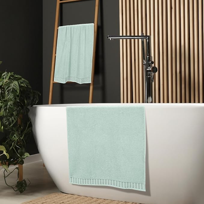 Cotton 2 Pack Oversized Bath Towel Set 28x55 inches, Large Bath Towels - Image 4
