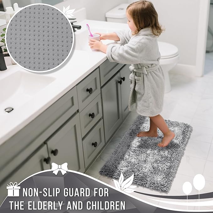 Yimobra Long Bathroom Rugs Runner 60x24 Inch, Extra Thick Soft Absorbent - Image 6