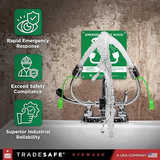 TRADESAFE Faucet Mount Eye Wash Station OSHA Approved - Image 4