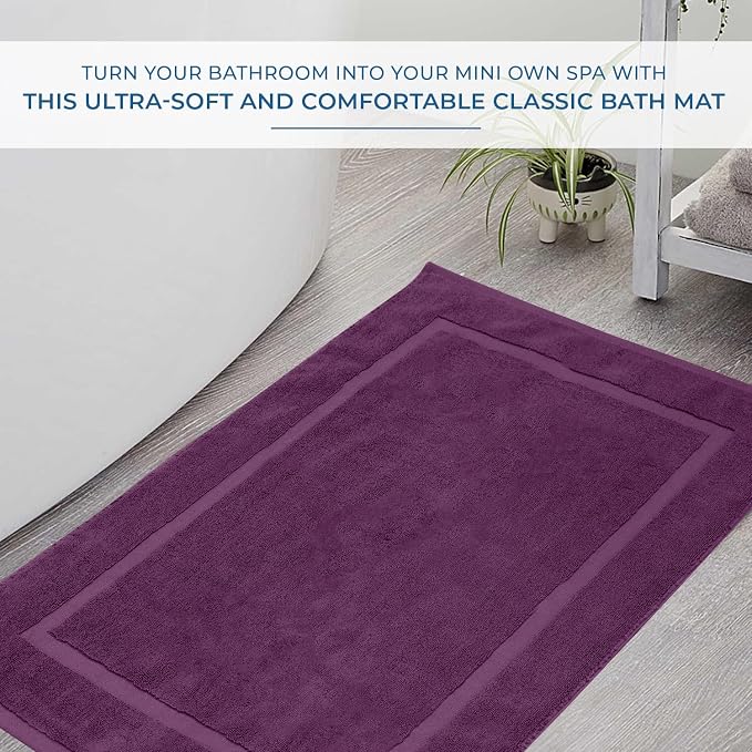 DAN RIVER Classic Cotton Bath Mats Set of 2 – Not a Bathroom Rug, Ultra Soft - Image 5
