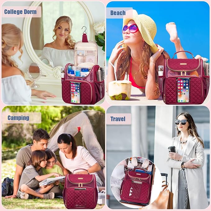 Large Toiletry Bag for Women Men, Portable Shower Caddy For College Dorms - Image 8