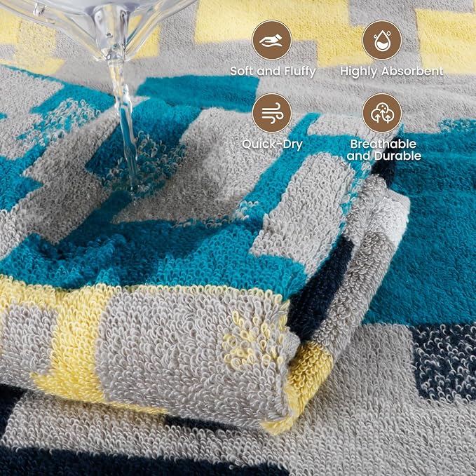 SEMAXE 4-Pack Luxury Bath Towels - Image 3
