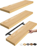 BAYKA Floating Shelves for Wall, 22.5 inches Wall Mounted Rustic Wood Shelves by BAYKA