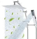 Hibbent All Metal CUPC Certified 10'' Rain Shower Head, Dual Shower Head Combo by Hibbent