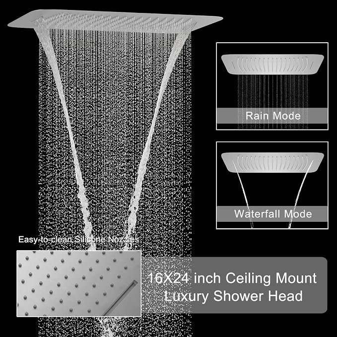 Brushed Nickel Digital Display Shower System - Image 3