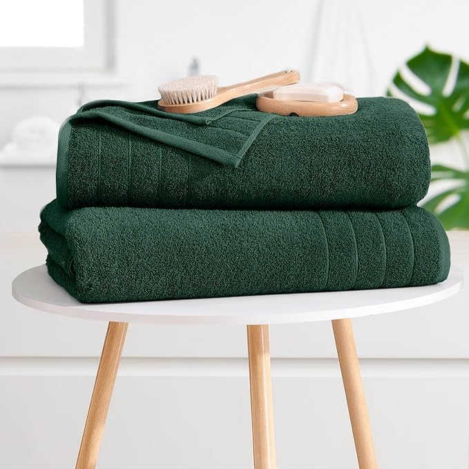 DAN River Extra Large Bath Towels Set of 4, 30 x 60 Inches - Image 7