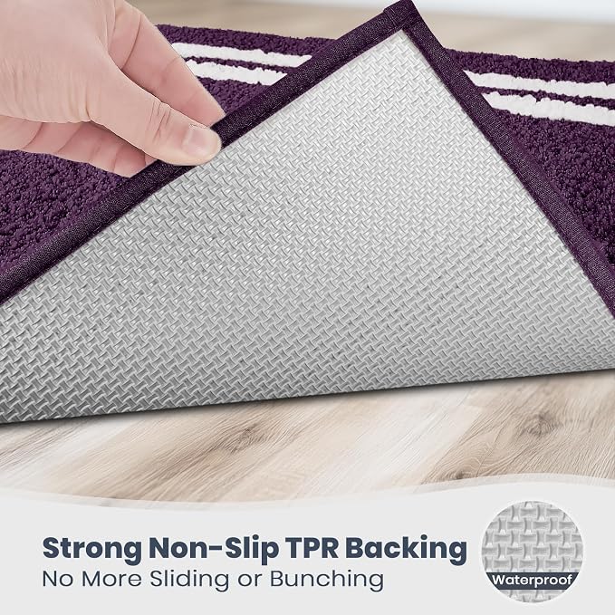 PURRUGS Bathroom Rug Non-Slip Machine Washable 24" x 36", Super Absorbent and - Image 4