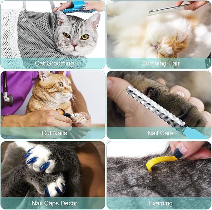 Cat Bag for Bathing 8 PCS Set - Image 3