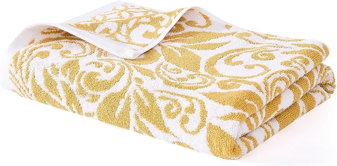 Modern Threads Trefoil Filigree 6-Piece 100% Cotton Towel Set – Reversible Yarn - Image 6
