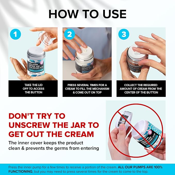 SimplyVital Collagen, Retinol & Hyaluronic Acid Cream - Image 6