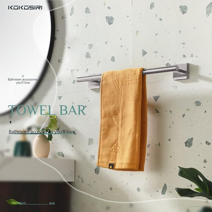 KOKOSIRI Towel Holder 16 Inch Bathroom Hand Towel Bar - Image 5