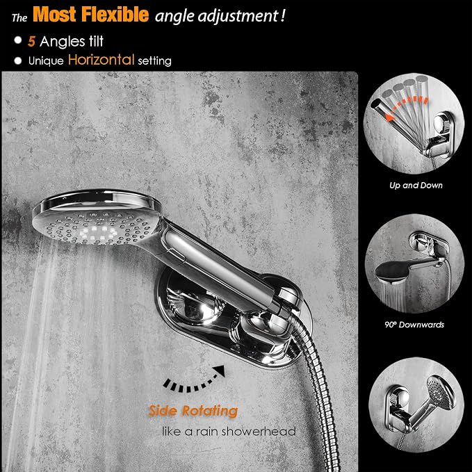 Suction cup Handheld Shower Head Holder - Image 5