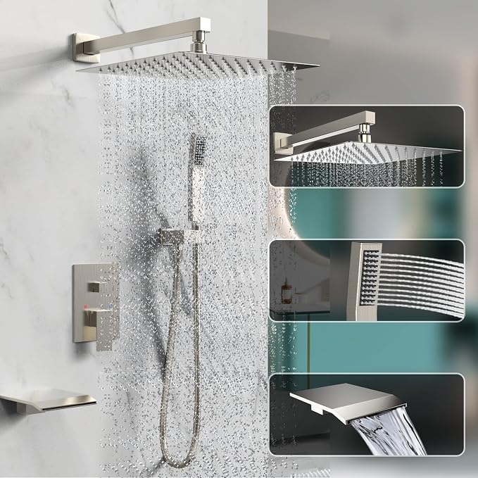 Shower System Rain Shower Faucet Set - Image 2