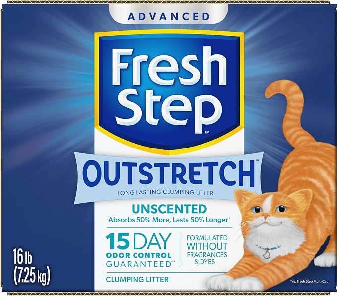 Fresh Step Outstretch Advanced Long Lasting Clumping Litter Simply Unscented - Image 15