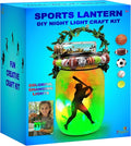 Make Your Own Sports Night Light Lantern Jar Arts & Crafts by 2Pepers
