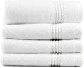 EastNBlue Lara 100% Turkish Cotton Washcloths 4 Pack, Extra Soft & Absorbent by EastNBlue