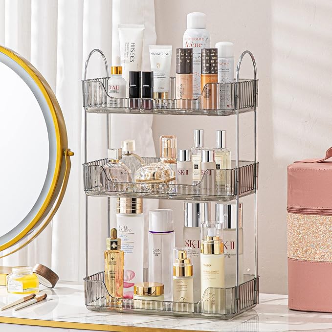 3-Tier Gray Countertop Storage - Image 2