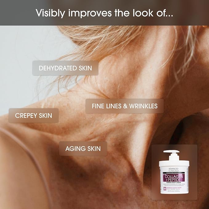 Advanced Clinicals Collagen Peptides Body Lotion & Face Moisturizer | Peptide - Image 5