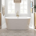 FerdY Shangri-La 59" Acrylic Freestanding Bathtub, Classic Oval Shape Acrylic by FerdY
