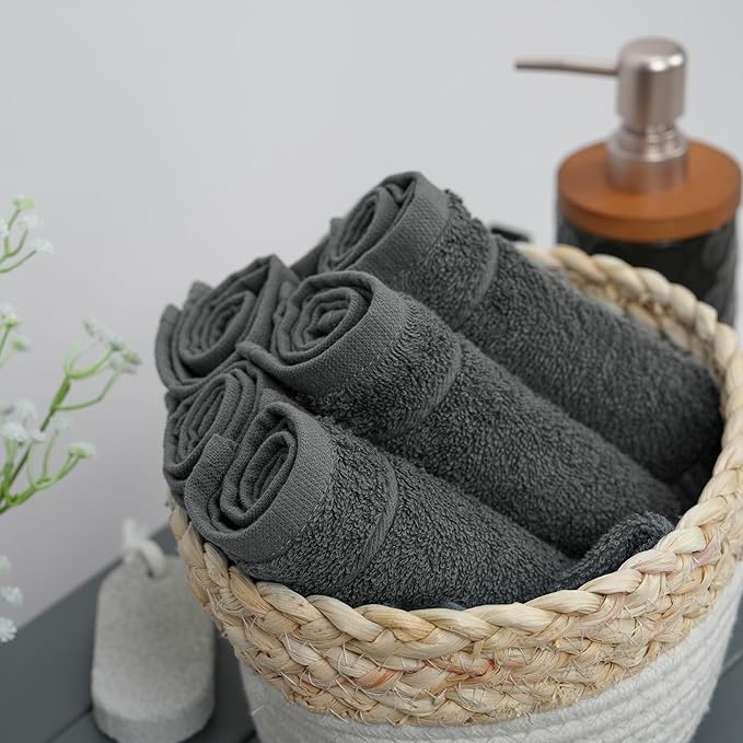 Tens Towels Pack of 24 Washcloths, 12 x 12 Inches, Lighter Weight, Quick to Dry - Image 7