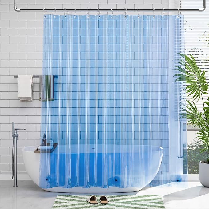 AmazerBath 72x78 Long Shower Curtain Liner, Waterproof PEVA Shower Liner - Image 6