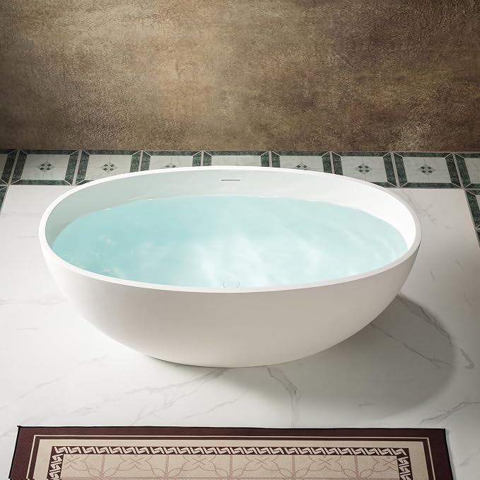 WOODBRIDGE 55 in. x 30.75 in. Stone Resin Luxury Contemporary Solid Surface - Image 9