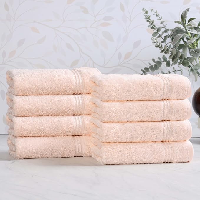 Superior Egyptian Cotton 8-Piece Hand Towel Set, Towel Basics - Image 2