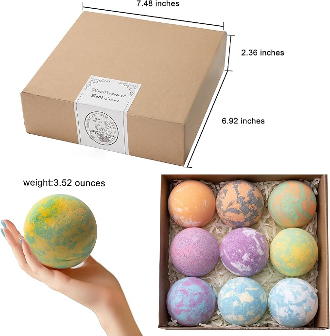 Bath Bombs for Women, Coco Butters, Holiday Gift for Mother, Girlfriend - Image 2