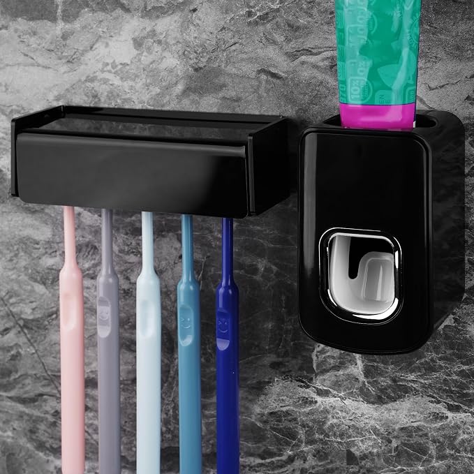 5 Slots Wall Mount Toothbrush Holder by LUEXBOX
