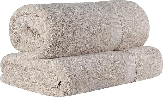 BLUENILEMILLS BNM 800 GSM Premium Quality Egyptian Cotton Bath Sheet Set by Blue+Nile+Mills