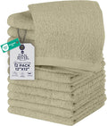 DAN RIVER 12 Pack Wash Cloths for Showering by DanRiver